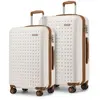 Set de 2 Valises de Voyage 65+75cm Bagage en ABS+PC Valise Rigide Trol...