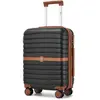 Valise Cabine Taille 55x40x20cm Rigide Légère ABS+PC Valise de Voyage ...