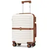 Valise Cabine Taille 55x40x20cm Rigide Légère ABS+PC Valise de Voyage ...