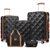 Set de 5 Valises de Voyage (53/61/73cm) + Vanity Case Rigide + Pliable...