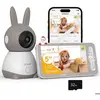 IEGEEK 2K/5" Babyphone Caméra Bebe,PTZ 360° Vidéo connecté Smartphone,...