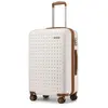 Valise 65x42.5x25.5cm Valise Moyenne en ABS+PC Rigide Trolley Légère 4...