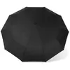 Non communiqué Parapluie Automatique Parapluie de Voyage à 10 Baleines Renforcées, Coupe-vent, Imperméable Noir