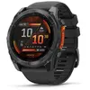 Montre connectée Garmin fenix 8 51 mm Gris avec bracelet Noir
