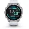 Montre connectée Garmin fenix 8 43 mm Argent avec bracelet Blanc