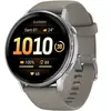 Montre sport GARMIN Venu 4 Noir/Silver Silicone Gris 45mm