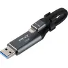 Clé USB OTG PNY Duo-Link 3.0 64 Go Grise et noire pour iPhone et iPad