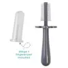 Brosse à dents ergonomique double face GRIS Grabease