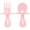 Set de 2 couverts d'apprentissage ergonomiques Rose clair - GRABEASE