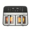 Friteuse Air Fryer Dual Zone sans Huile 9L 2400W, avec Fenêtre de Visu...