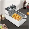 OUKANING Friteuse Électrique Monocylindre - Friteuse Électrique 6L - F...