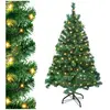 LILIIN Sapin de Noël Artificiel 210cm Vert - Arbre Automatique avec Po...
