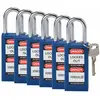 Brady, Cadenas, Serrure de sécurité standard à arceau en acier, bleue,...