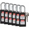 Brady, Cadenas, Serrure de sécurité standard avec anse en acier, noire...