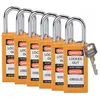 Brady, Cadenas, Serrure de sécurité standard avec anse en acier, orang...