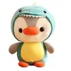 Peluche manchot FONGWAN poupée Déguisés en Dinosaure - bleu