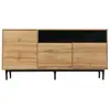 MERAX Buffet 3 porte(s) 0 tiroir(s) - 160 cm naturel mdf buffet bois clair