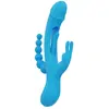HoneyPlayBox - Trilux Kinky Finger Vibromasseur Rabbit - Bleu