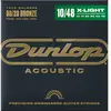 Jim Dunlop 80/20 Bronze Extra Light 10-48 Jeux de cordes folk 010