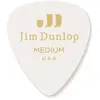 Jim Genuine Celluloid Classic, Player'S Pack De 12, White, Medium Médiators