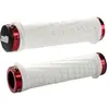 Poignée Odi Troy Lee Design - Blanc - Lock on Rouge - 130mm