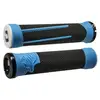 Poignées MTB ODI AG2 Signature Lock-On 2.1 Noir-Bleu, 135mm, Colliers Noirs