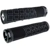 Poignées Odi Grips Reflex V2.1 Lock-On 135mm, Noir avec Colliers Noirs pour BMX et MTB