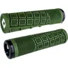 Poignées Odi Reflex XL V2.1 Lock-On Vert Militaire avec Colliers Noirs, 135mm pour BMX et MTB