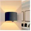 Optonica - Applique Murale Noire led 6W IP54 Forme Arrondie - Blanc Ne...