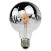 SILAMP Ampoule led E27 Filament 4W G95 Reflet Argent - Blanc Chaud 2300