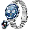 XTRADITECH Montre Connectée Femme Homme Ronde Hybride Lunette Appel Bl...