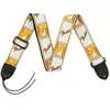 Fender Fender 2'' Monogrammed Strap, White/Brown/Yellow Sangles et courroies