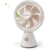 Luxaid Ventilateur de bureau portable, batterie 4000 mAh [19 h d'auton...