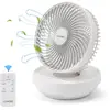 Luxaid Ventilateur de bureau pliable avec télécommande, batterie 4000 ...