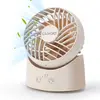 Luxaid Mini ventilateur de bureau, oscillation à 60°, 3 vitesses, batt...