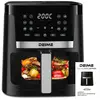 BALITTA Friteuse à air sans huile - DEIME - Air fryer 7L - 12 programmes - 1800W - Écran Tactile LED - Fenêtre Transparente Noir mat 