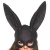 Leg Avenue 3760 Masque Lapin à Paillettes. Noir Taille Unique EUR 34-38