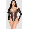 Leg Avenue - Teddy en Dentelle - Noir