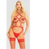 Leg Avenue Harnais coeur KI4038 rouge & or