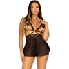 Leg Avenue Nuisette ouverte 86141 dentelle noir