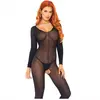 Leg Avenue Combinaison Ouverte 8297 Manches Longues