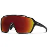 Smith Shift Mag - Lunettes vélo Black Matte Black Chromapop Red Mirror