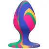 CalExotics Cheeky Medium Tiedye Anal Plug 1ut