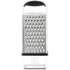 OXO Good Grips Boîte à râpe 4 faces avec récipient argenté
