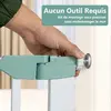 Costway Barrière De Sécurité Bébé Extensible Large 80-132 Cm Double Ve...
