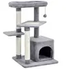 Costway Arbre À Chat 85 Cm Avec Condo Et Poteaux En Sisal, Tour À Chat...