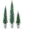 Costway - Lot de 3 Sapins de Noël Artificiels 90/120/150 cm, 120/140/1...