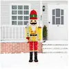 GOPLUS Decoration Noel Exterieur Lumineuse, Soldat Casse-Noisette LED ...