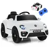 GOPLUS Voiture Électrique Enfant 3-8 Ans 12V Coccinelle avec Télécomma...