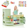 Jeu Marchande Enfants - DREAMADE - 10 Accessoires - Jouets d'Epicerie - Distributeur Automatique - Machine POS Réaliste   Vert